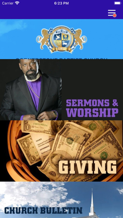 Cornerstone Baptist Church SC Screenshot