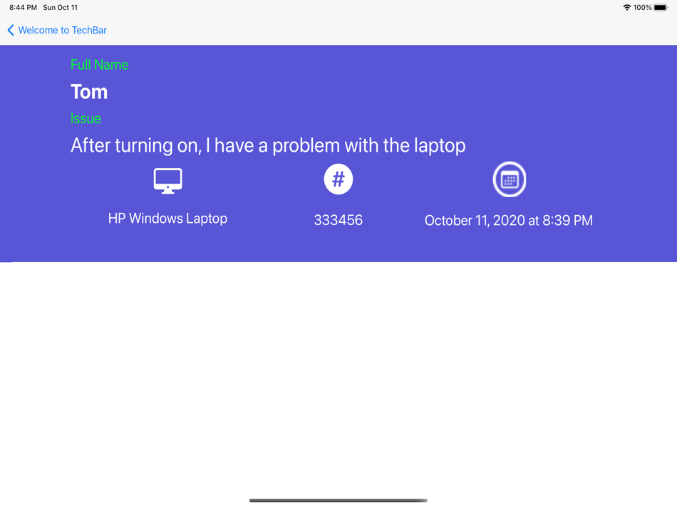 #3. Tech Bar Form (iOS) 由: Arkadiusz Domanski