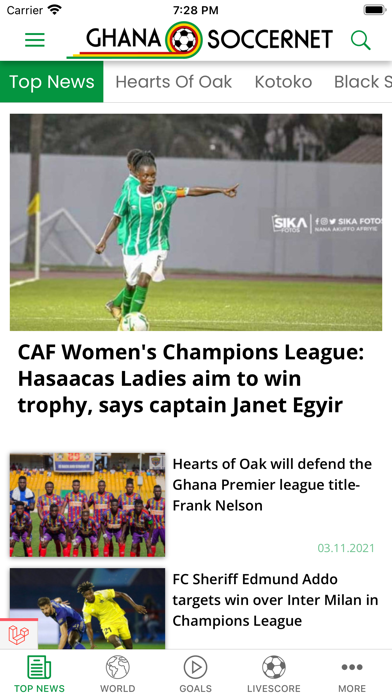 GhanaSoccerNet Screenshot
