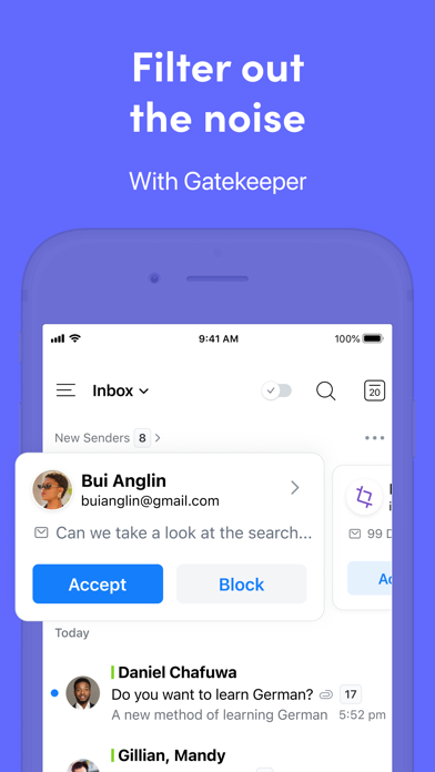 Spark Mail + AI: Email Inbox Screenshot