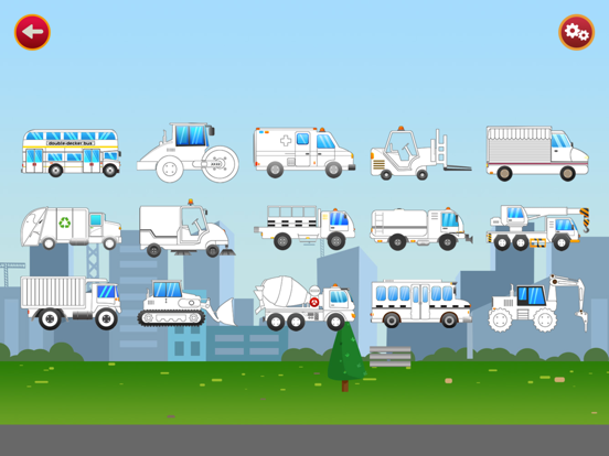 Baby's Motor City auto puzzle iPad screenshot 8 - Education app