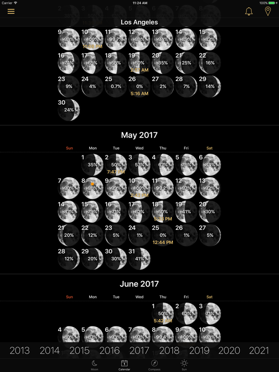 Moon Phases and Lunar Calendarのおすすめ画像1