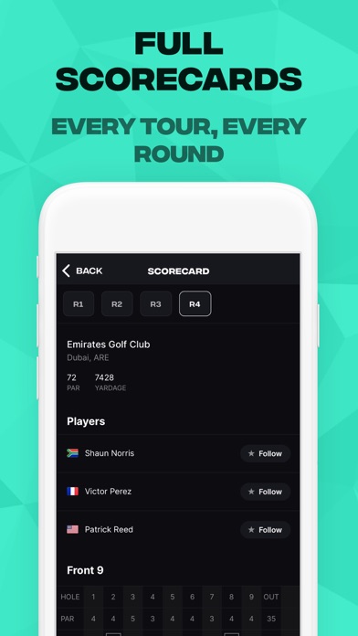 GLF: Golf Live Scores & News Screenshot