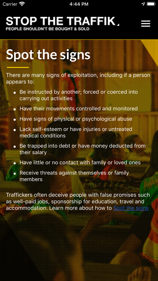 #9. The STOP APP (iOS) 由: STOP THE TRAFFIK