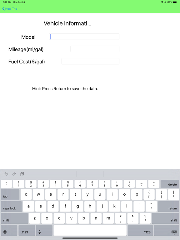 Trip Tracker GPS Professional iPad screenshot 6 - Lifestyle app