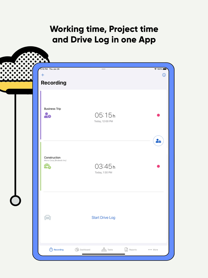 timr - Time and Mileage Tracker