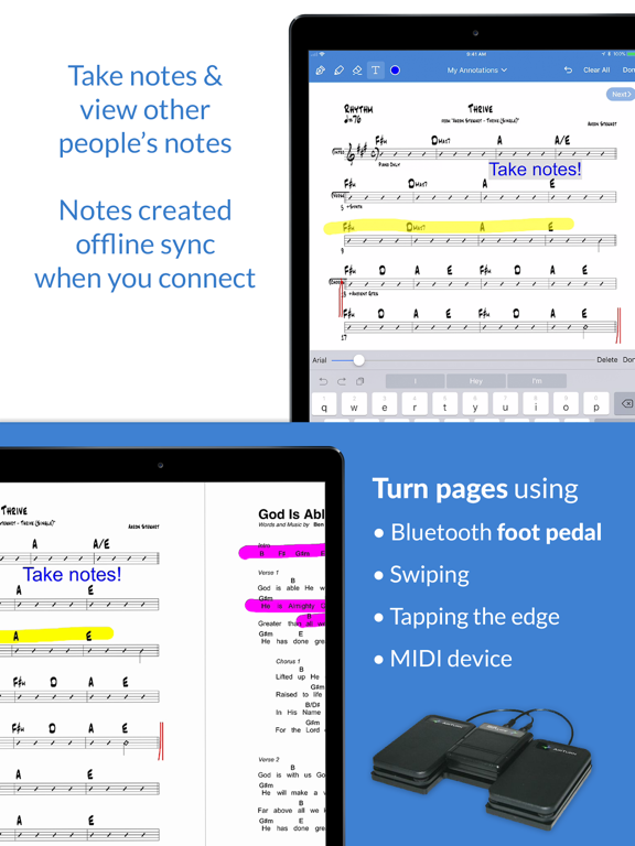 Screenshot #5 pour Planning Center Music Stand