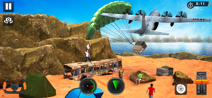 US Airplane Pilot Flying Games