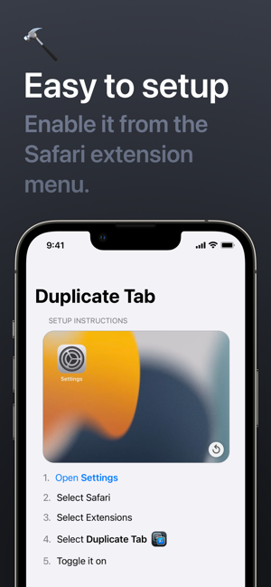 ‎Duplicate Tab for Safari Screenshot