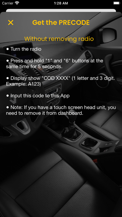 Radio Code Fixer For Renault Screenshot