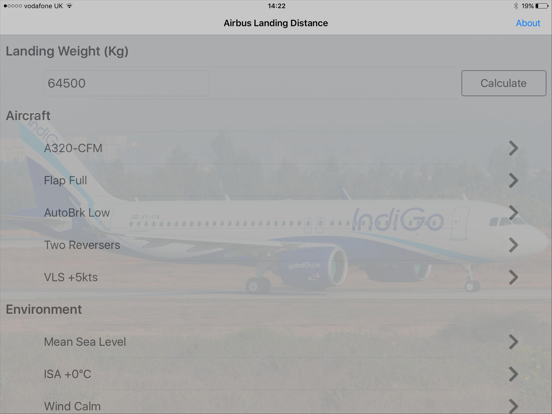 Screenshot #4 pour A319/320/321 Landing Dist Calc