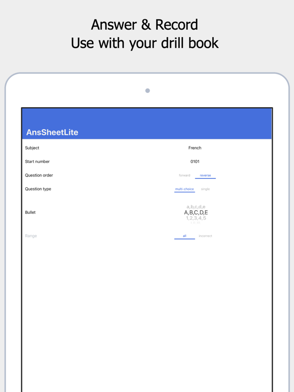 Screenshot #4 pour AnsSheet Lite