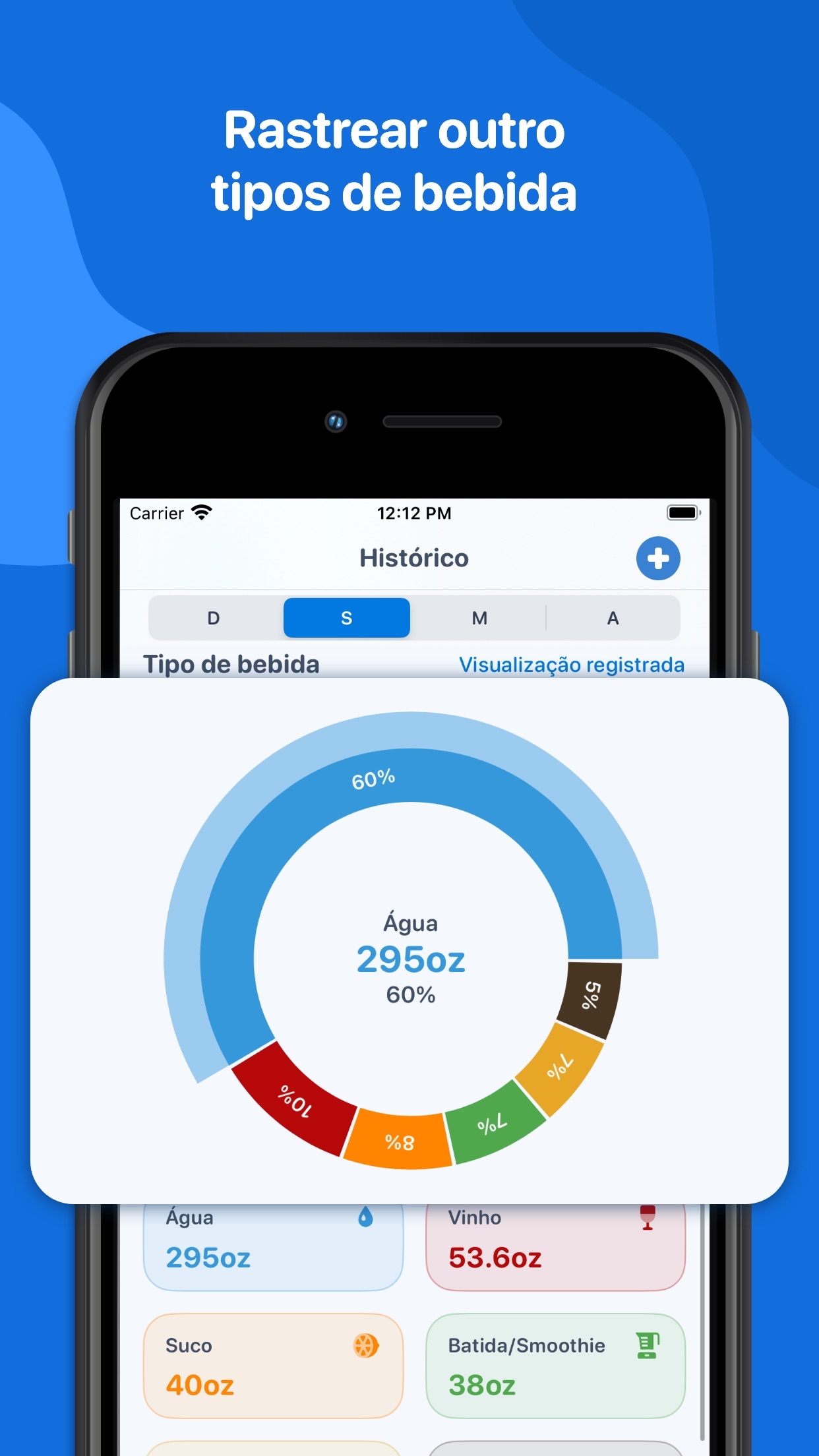 Screenshot do app WaterMinder® ∙ Water Tracker
