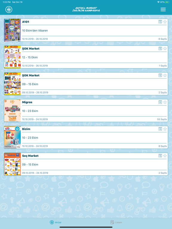 Aktüel Market indirim kampanya iPad screenshot 4 - Shopping app