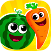 Éducatif jeux enfant de 4 ans - Funny Food: Kids Learning Games