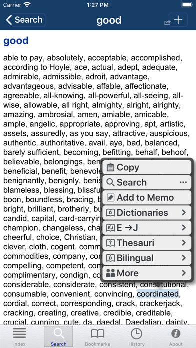 Companion Synonyms Screenshot