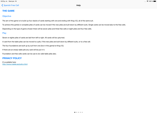 iSpa Free Cell iPad screenshot 7 - Games app