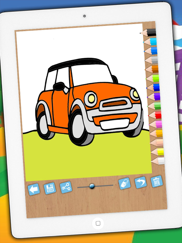 Magic Cars Coloring Book Game
