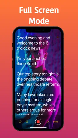 Game screenshot Teleprompter for Video◦ apk
