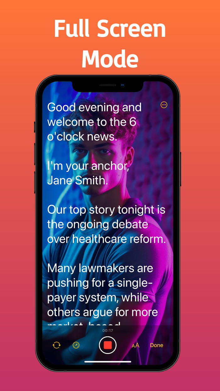 Teleprompter for Video◦