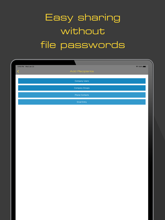 Cloak Encrypt iPad screenshot 3 - Productivity app
