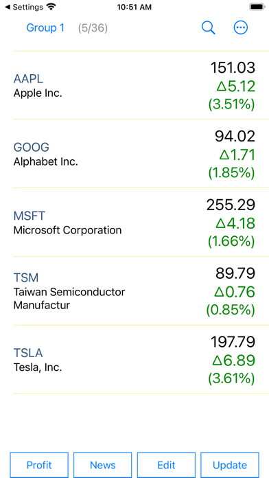 Stocks - US Stock Quotes Screenshot