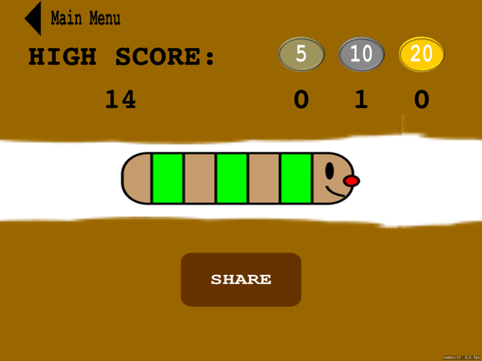 Wormy Worm Tap and Drag Game