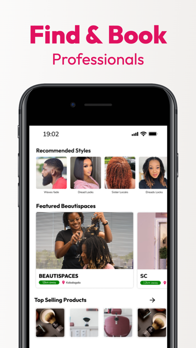 BeautiSpaces Booking & Rewards Screenshot
