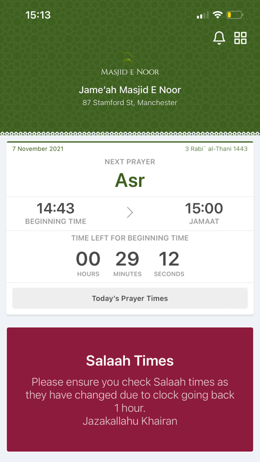 #3. Masjid-e-Noor (iOS) Podle: Old trafford muslim society