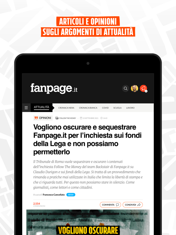 Fanpage iPad screenshot 4 - News app