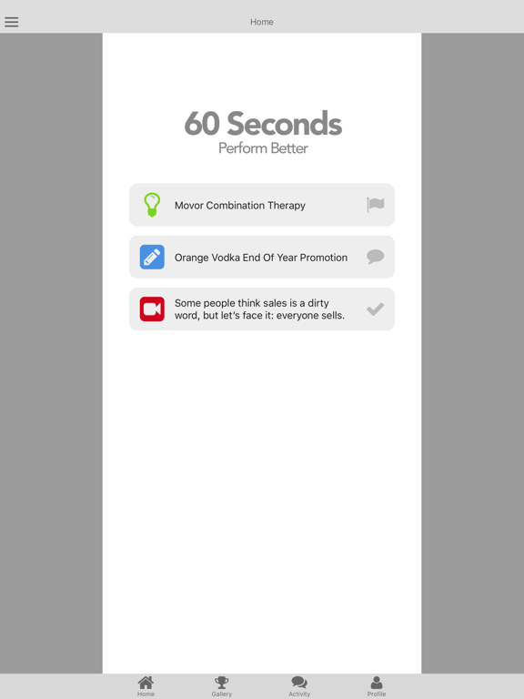 Screenshot #4 pour 60 Seconds Coaching App