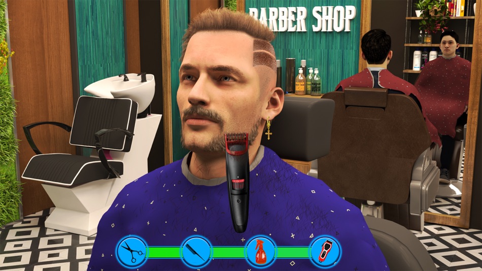 Barber Shop Hair Cut Sim Games - 3.9 - (iOS)