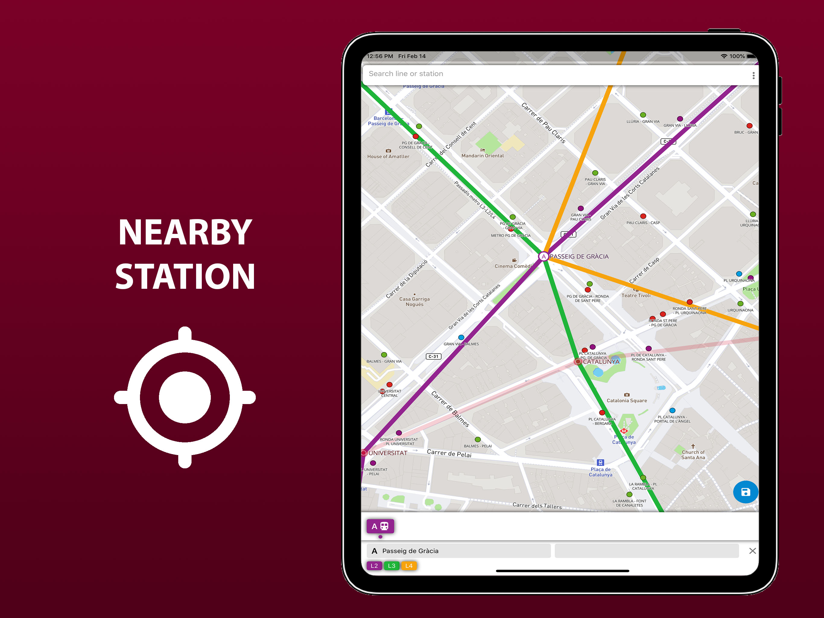 Public transport map Barcelona screenshot 14