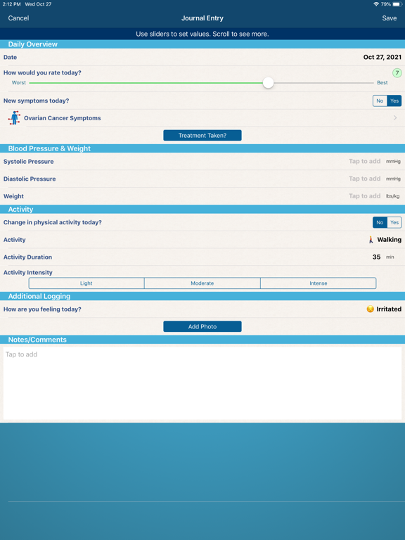 Screenshot #6 pour Ovarian Cancer Manager