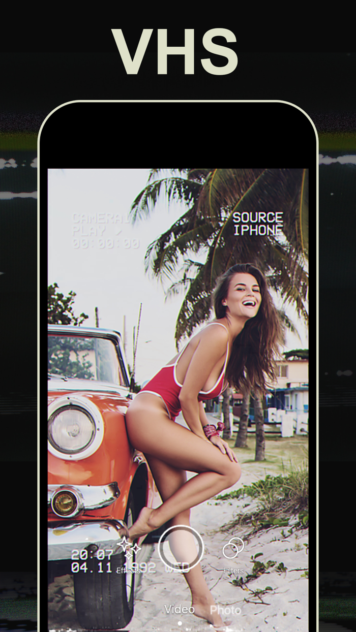 Vintage Video VHS Photo Editor