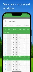 G Score -Golf Score & sidegame screenshot #5 for iPhone