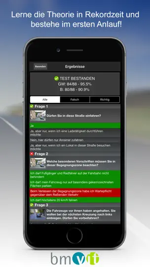 Screenshot von IFahrschulTheorie Österreich auf dem iPhone 2