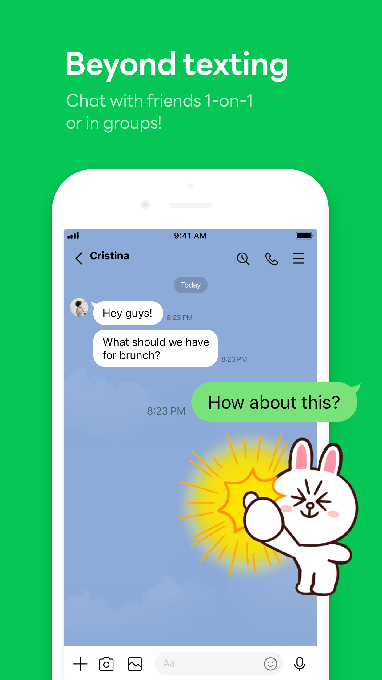 LINE screenshot 1