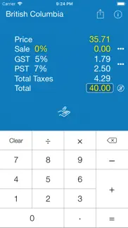 sales tax canada calculation iphone screenshot 3