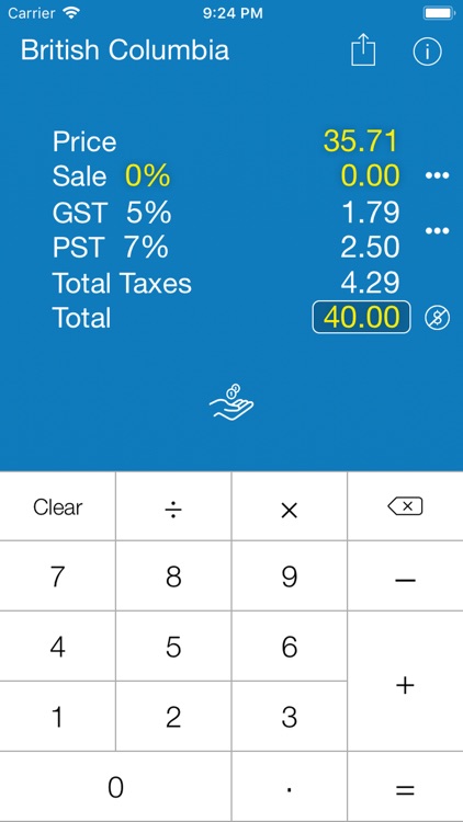 Sales Tax CANADA Calculation