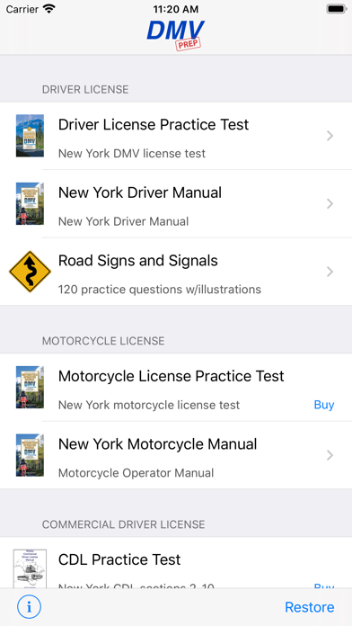 New York DMV Test Prep Screenshot