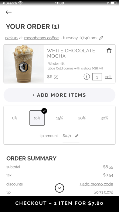 MoonBeans Coffee Ltd Screenshot