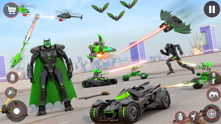 Flying Robot Transforming Game screenshot-3