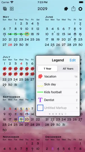 All‑in‑One Year Calendar SE screenshot 2