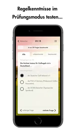 Screenshot von DGV-Platzreife auf dem iPhone 5