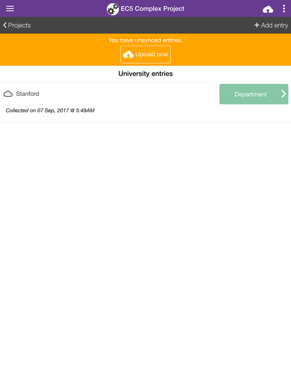 Epicollect5 iPad screenshot 5 - Productivity app