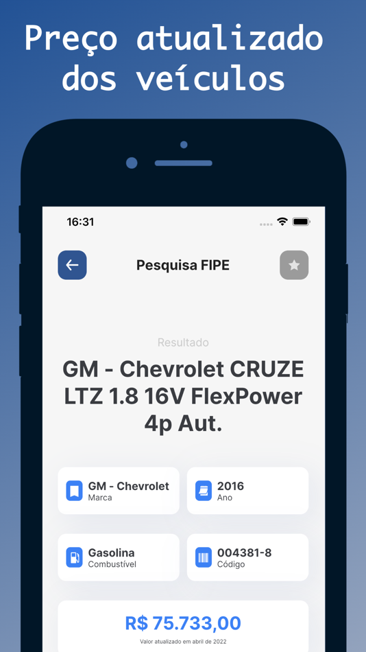 Tabela FIPE: Consultar Veículo - 1.7.0 - (iOS)