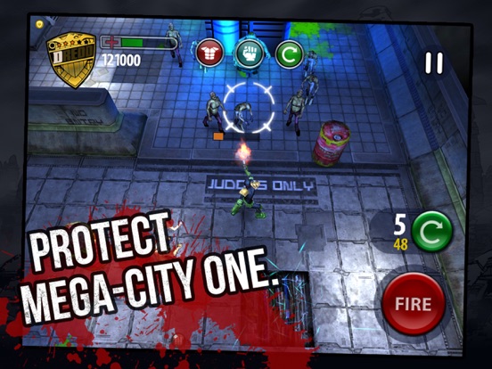 Judge Dredd vs Zombies iPad app afbeelding 1