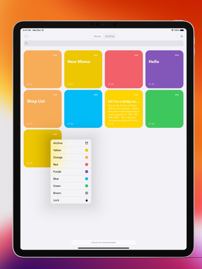 Post-it® on the App Store