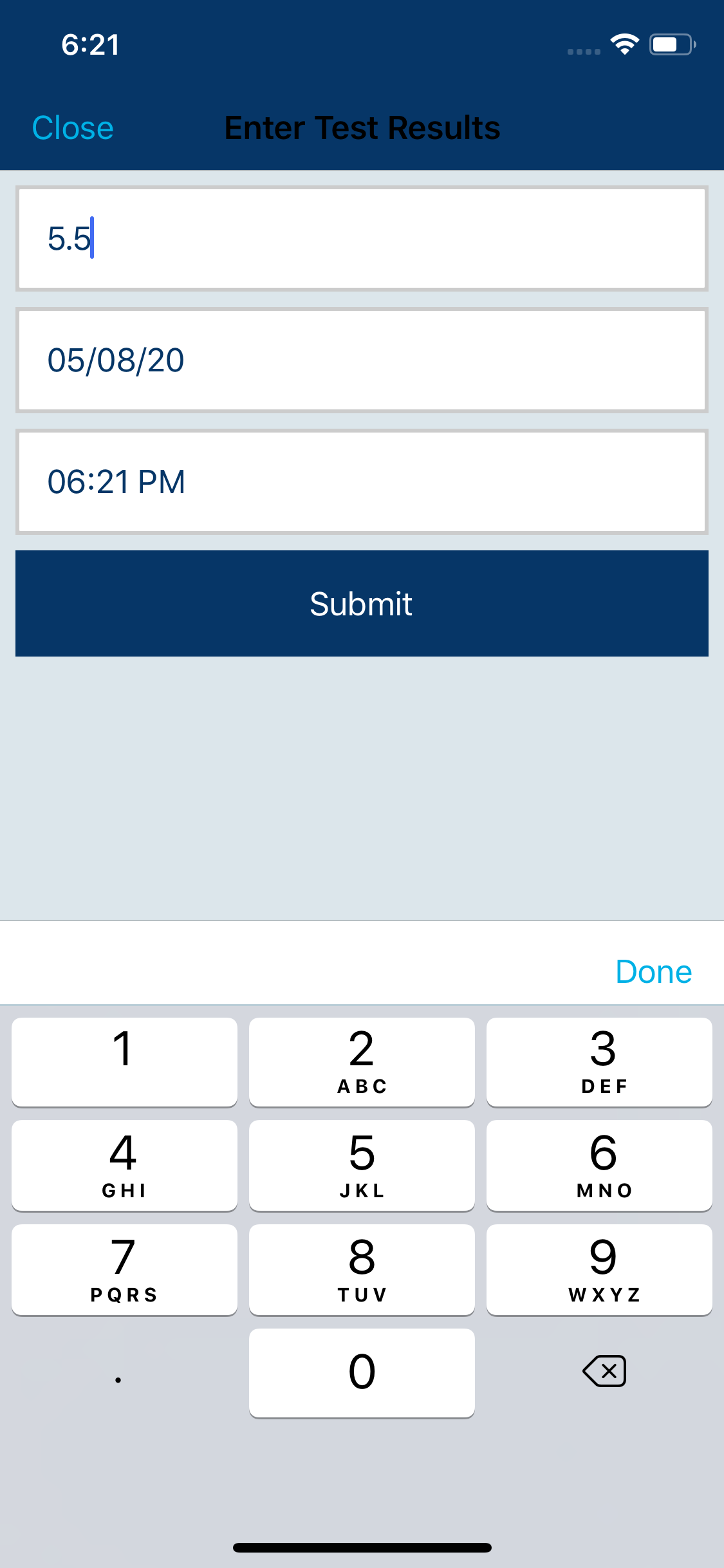 mdINR screenshot 3